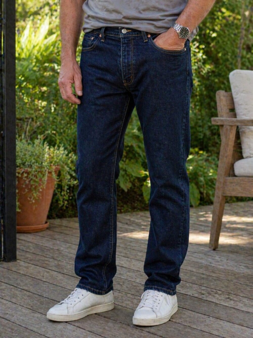 Levi's 541 Premium Men's Jeans Denim Blue 42X32 (42X29) Stretch Western